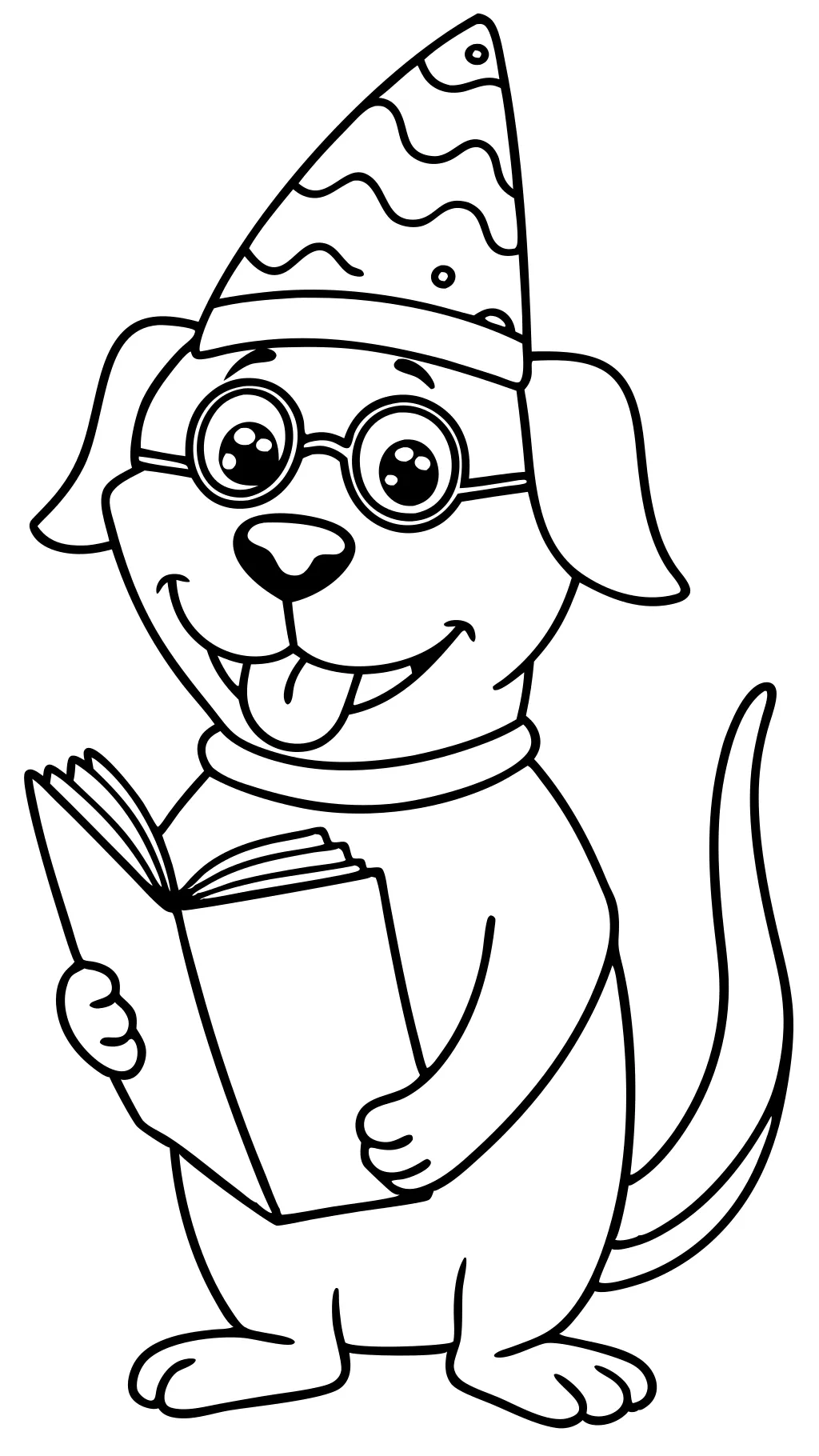 funny dog coloring pages